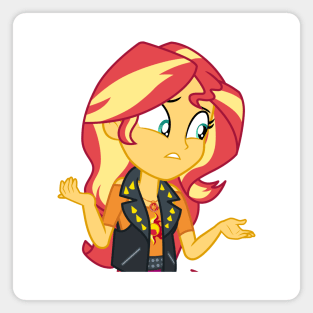 Sunset Shimmer was popular Magnet